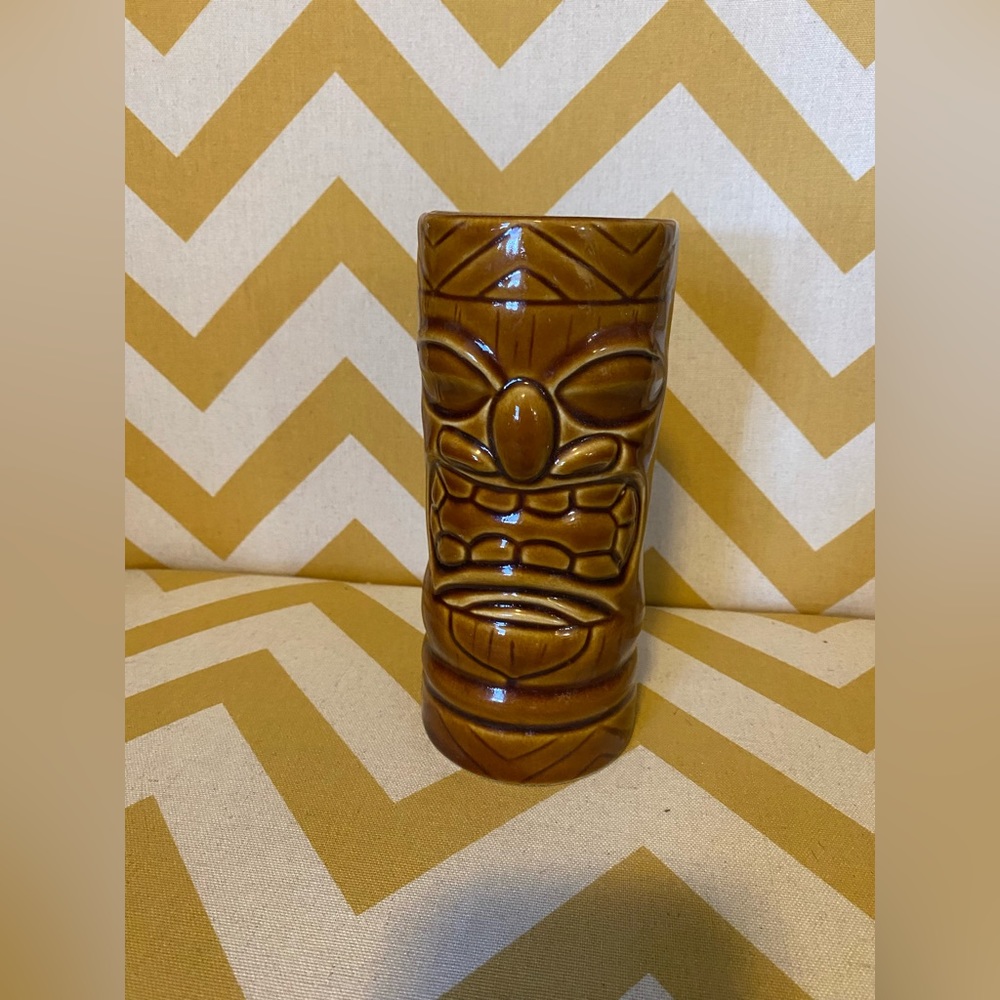 Stoneware Tiki 7” mug/vase